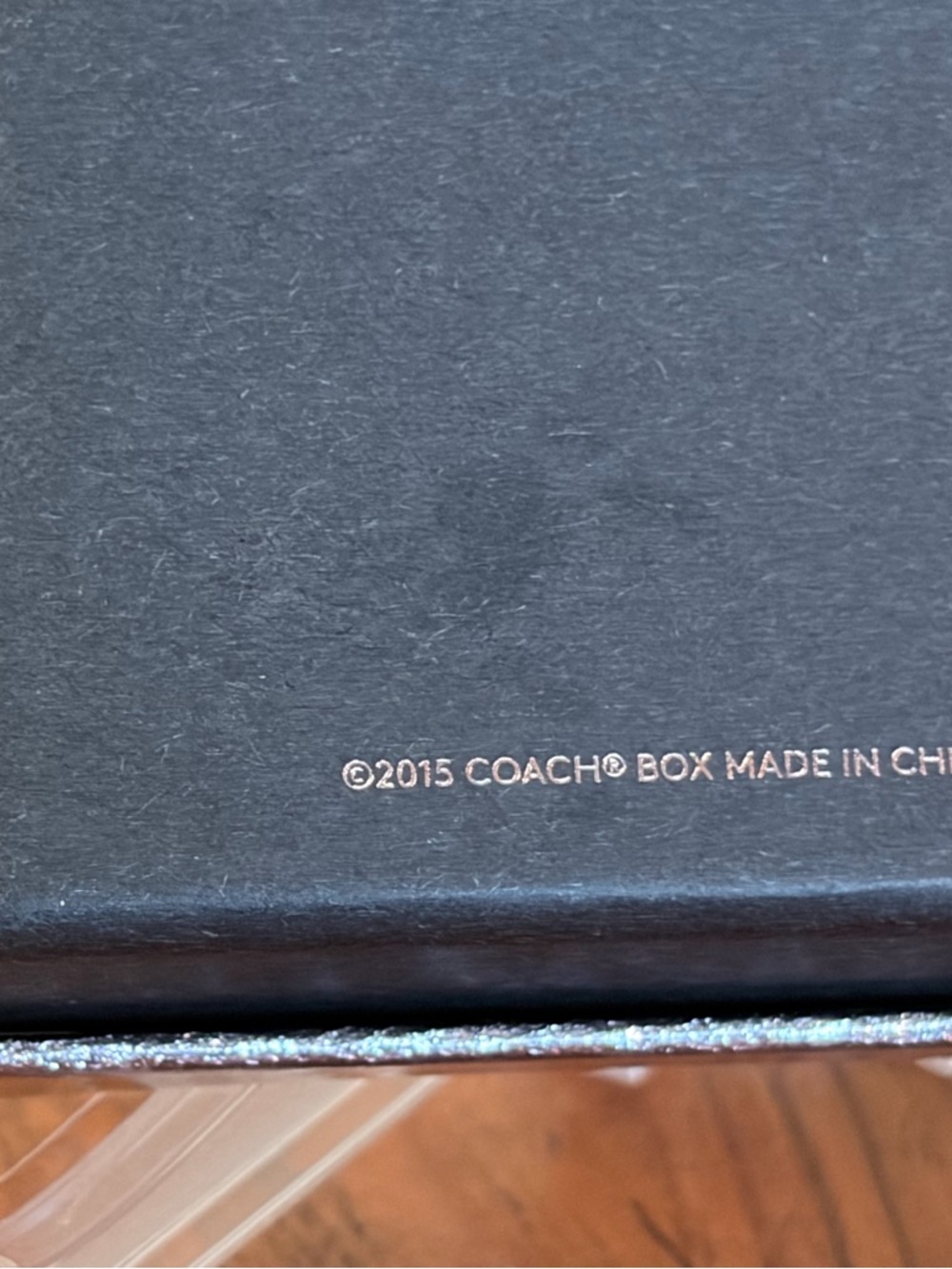 Coach Star Canyon Glitter Silver and Gunmetal Key Fob NIB F64350 - Picture 10 of 13